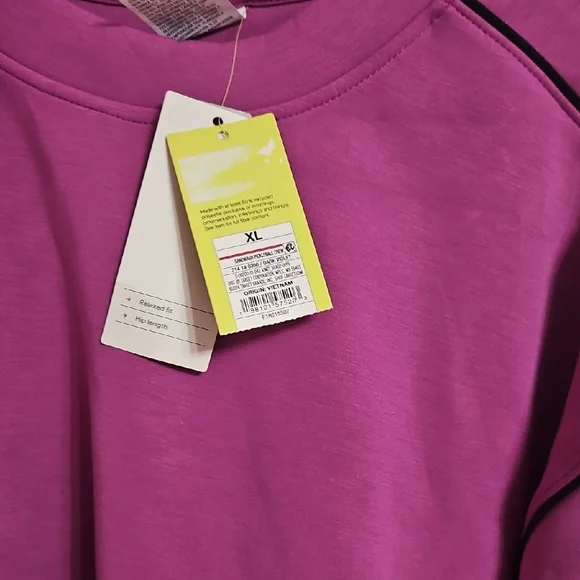 All in Motion Women's Fuchsia Crew Neck Sweater - Picture 2 of 2